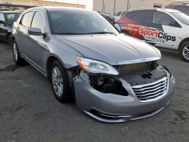 1C3CCBAB7EN213073 - 2014 CHRYSLER 200 LX GRAY photo 1