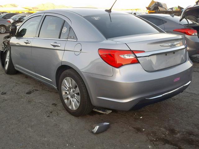 1C3CCBAB7EN213073 - 2014 CHRYSLER 200 LX GRAY photo 3