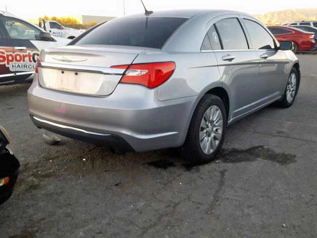 1C3CCBAB7EN213073 - 2014 CHRYSLER 200 LX GRAY photo 4