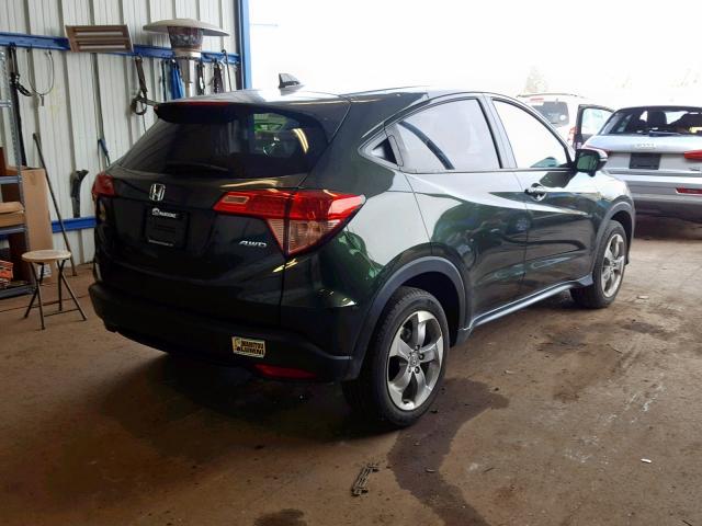 3CZRU6H54HM732438 - 2017 HONDA HR-V EX GREEN photo 4