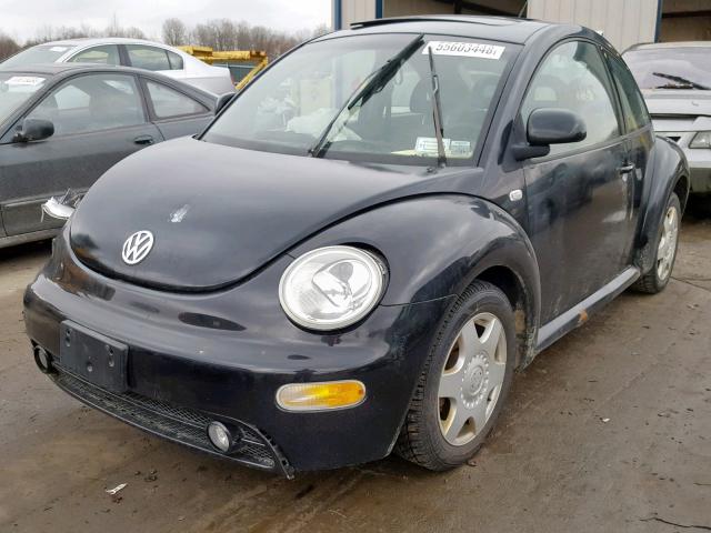 3VWCC21C7YM433717 - 2000 VOLKSWAGEN NEW BEETLE BLACK photo 2