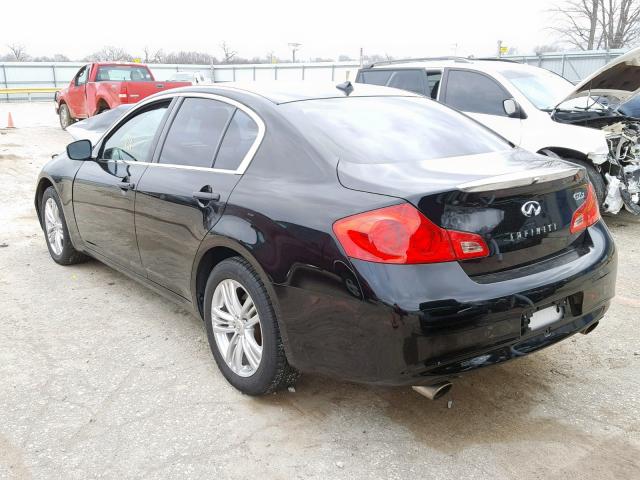 JN1DV6AR9BM451963 - 2011 INFINITI G25 BLACK photo 3