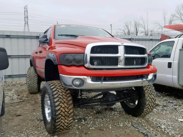 3D7KU28C24G172772 - 2004 DODGE RAM 2500 S RED photo 1