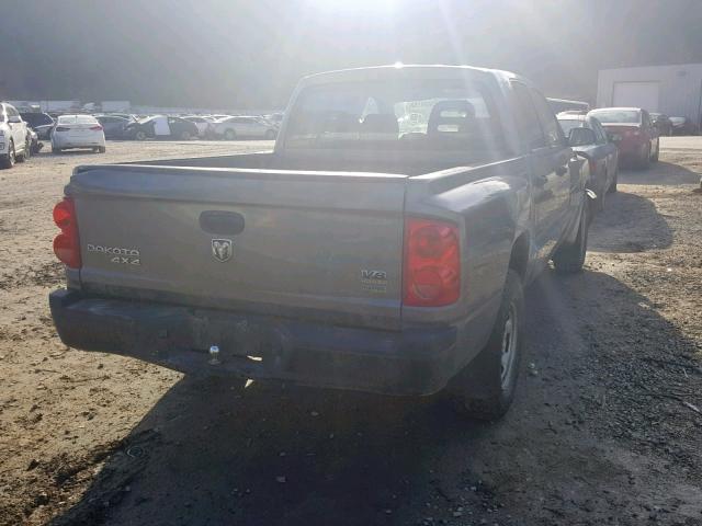 1D7HW28P17S209055 - 2007 DODGE DAKOTA QUA GRAY photo 4