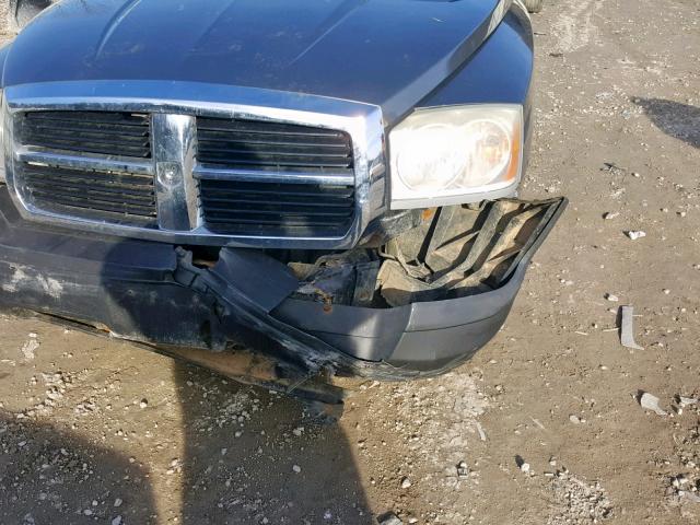 1D7HW28P17S209055 - 2007 DODGE DAKOTA QUA GRAY photo 9