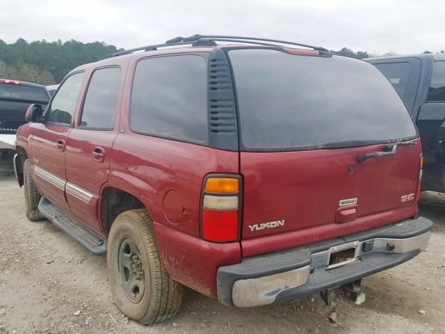 1GKEC13Z74R170178 - 2004 GMC YUKON MAROON photo 3