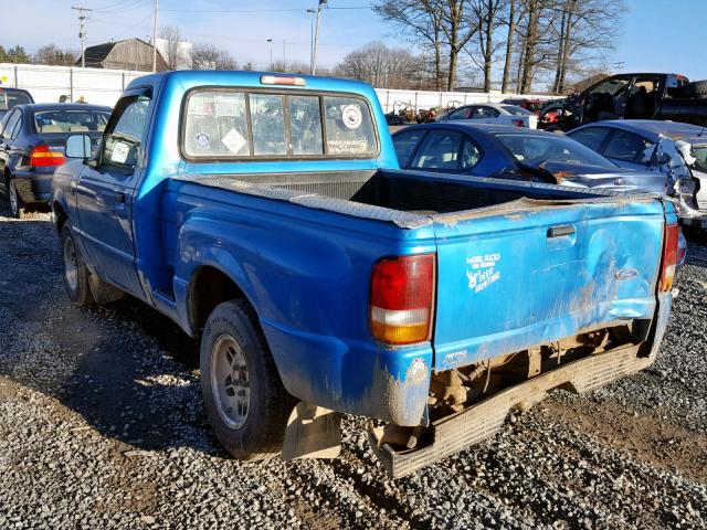 1FTCR10A5TPA11640 - 1996 FORD RANGER BLUE photo 3