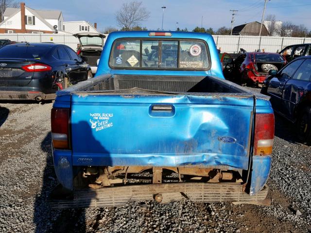 1FTCR10A5TPA11640 - 1996 FORD RANGER BLUE photo 6