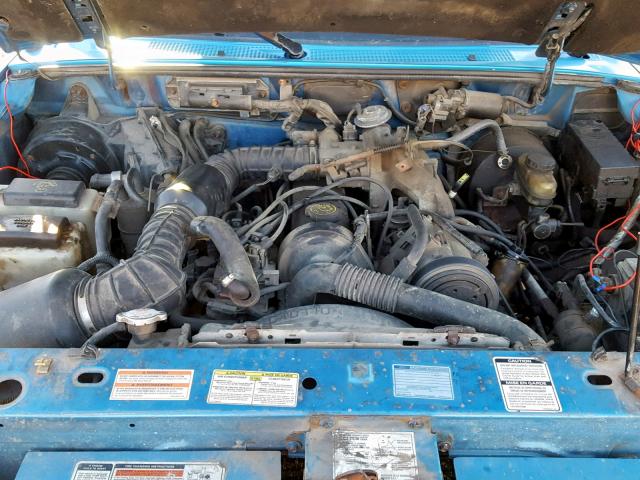 1FTCR10A5TPA11640 - 1996 FORD RANGER BLUE photo 7