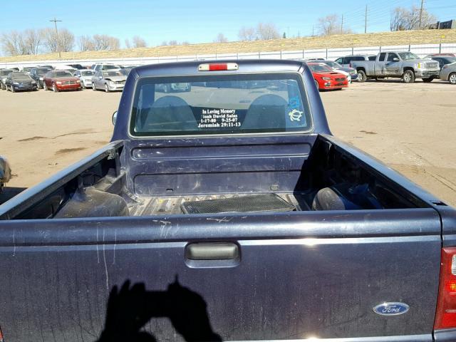 1FTYR10D82PA28575 - 2002 FORD RANGER BLUE photo 6