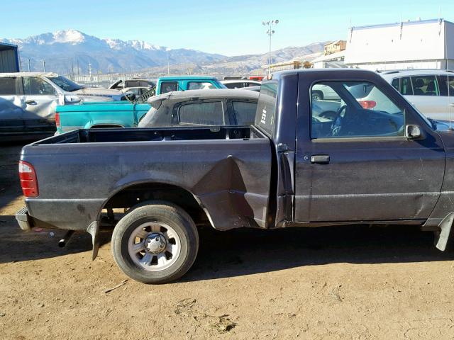 1FTYR10D82PA28575 - 2002 FORD RANGER BLUE photo 9