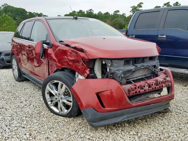 2FMDK3K95DBA97575 - 2013 FORD EDGE LIMIT BURGUNDY photo 1