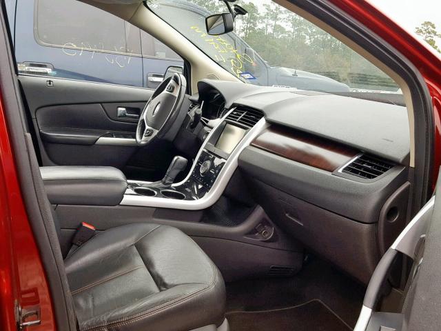 2FMDK3K95DBA97575 - 2013 FORD EDGE LIMIT BURGUNDY photo 5