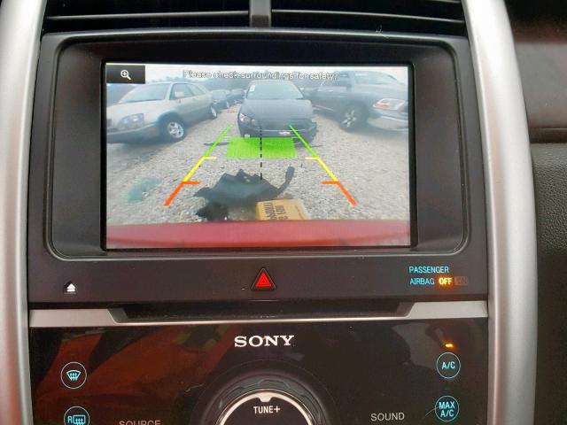 2FMDK3K95DBA97575 - 2013 FORD EDGE LIMIT BURGUNDY photo 9