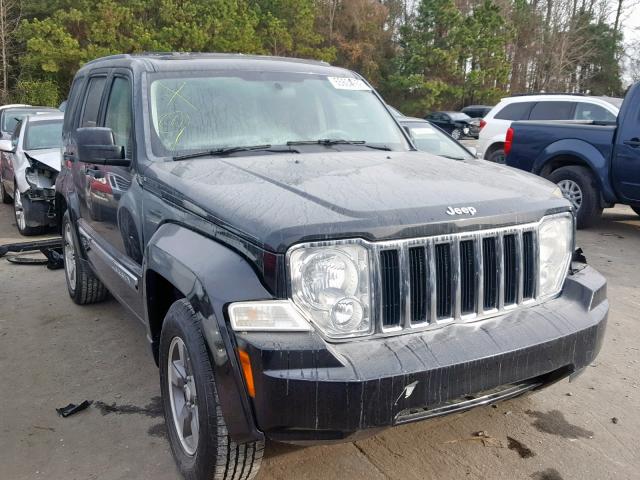 1J8GN58K58W274167 - 2008 JEEP LIBERTY LI BLACK photo 1