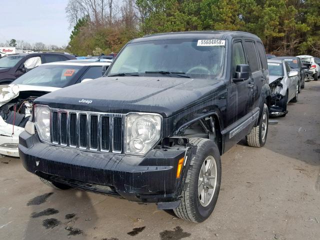 1J8GN58K58W274167 - 2008 JEEP LIBERTY LI BLACK photo 2