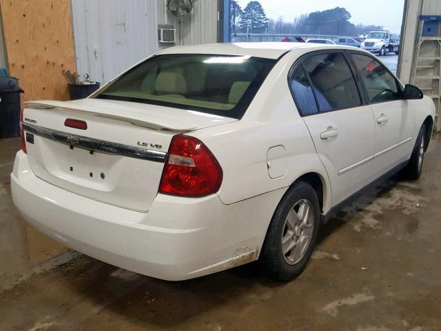 1G1ZT54815F289415 - 2005 CHEVROLET MALIBU LS Ақ фото 4