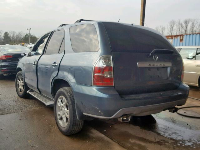 2HNYD18836H525981 - 2006 ACURA MDX TOURIN BLUE photo 3