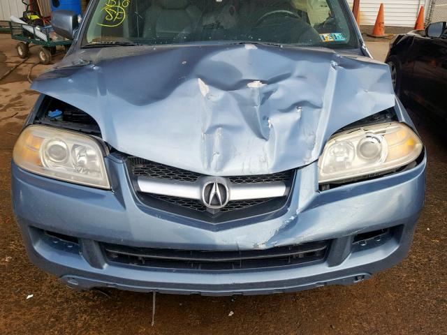 2HNYD18836H525981 - 2006 ACURA MDX TOURIN BLUE photo 7