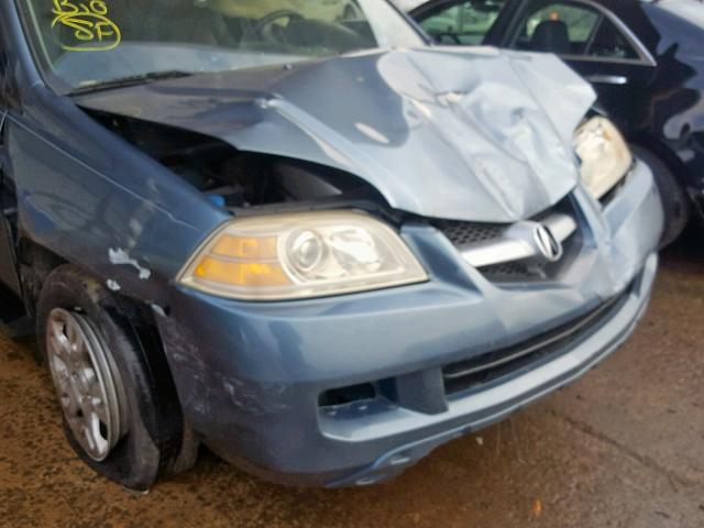 2HNYD18836H525981 - 2006 ACURA MDX TOURIN BLUE photo 9