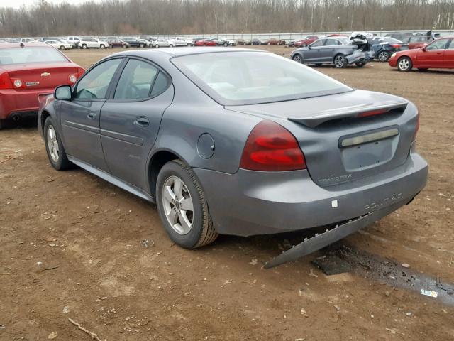 2G2WP522151210964 - 2005 PONTIAC GRAND PRIX GRAY photo 3