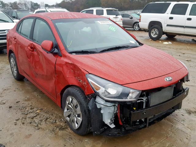 3KPA24AB5JE079888 - 2018 KIA RIO LX RED photo 1