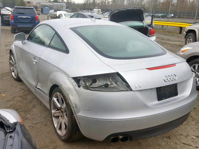 TRUAF38J481034987 - 2008 AUDI TT 2.0T SILVER photo 3