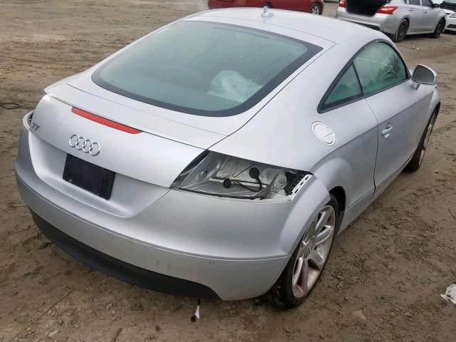 TRUAF38J481034987 - 2008 AUDI TT 2.0T SILVER photo 4