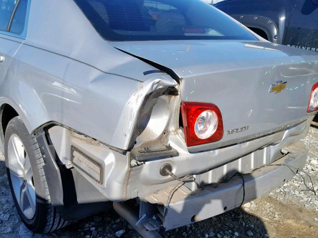 1G1ZB5E10BF154751 - 2011 CHEVROLET MALIBU LS ვერცხლისფერი ფოტო 9