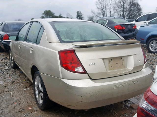 1G8AL52F23Z143794 - 2003 SATURN ION LEVEL GOLD photo 3
