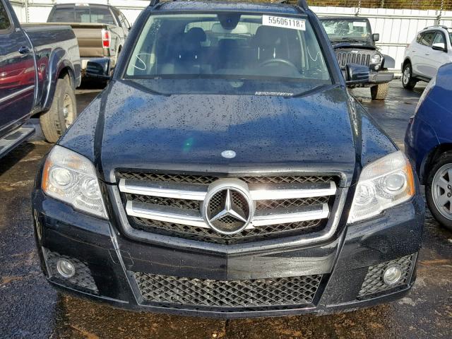 WDCGG8HBXCF834349 - 2012 MERCEDES-BENZ GLK 350 4M BLACK photo 9