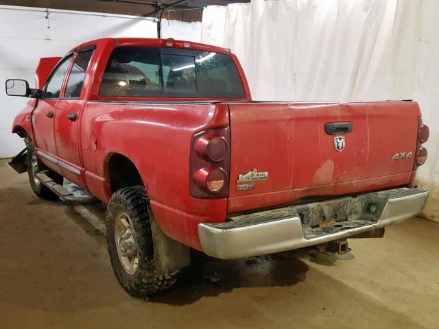 3D7KS28L09G532988 - 2009 DODGE RAM 2500 RED photo 3