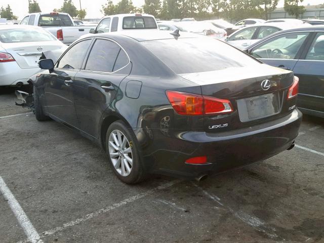 JTHBK262392087593 - 2009 LEXUS IS 250 BLACK photo 3