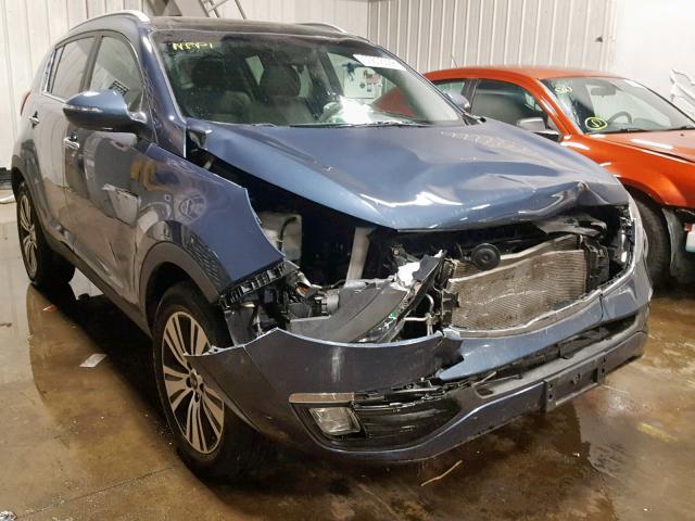 KNDPC3AC5F7711855 - 2015 KIA SPORTAGE E BLUE photo 1