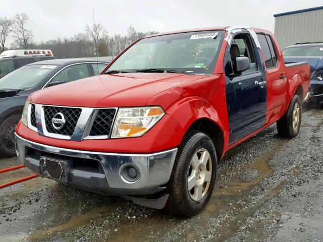 1N6AD07U96C477080 - 2006 NISSAN FRONTIER C RED photo 2