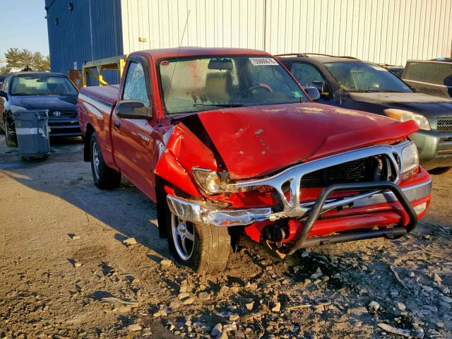 5TENL42NX2Z050968 - 2002 TOYOTA TACOMA RED photo 1