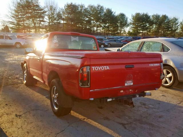 5TENL42NX2Z050968 - 2002 TOYOTA TACOMA RED photo 3