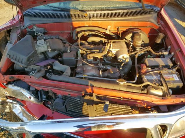 5TENL42NX2Z050968 - 2002 TOYOTA TACOMA RED photo 7