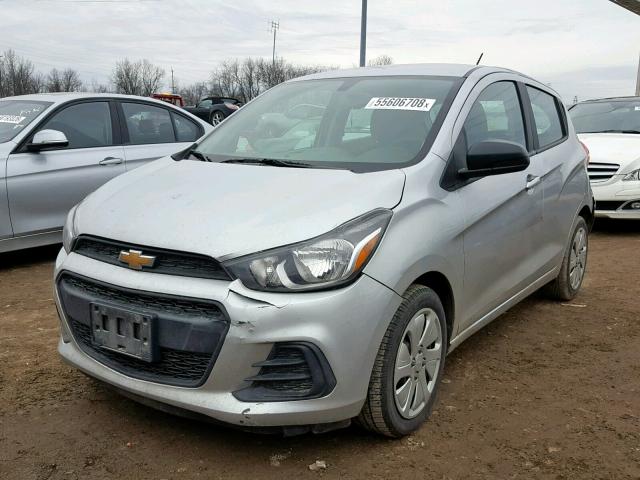 KL8CA6SA5HC743856 - 2017 CHEVROLET SPARK LS SILVER photo 2