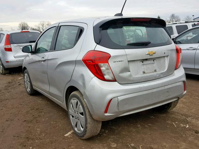 KL8CA6SA5HC743856 - 2017 CHEVROLET SPARK LS SILVER photo 3