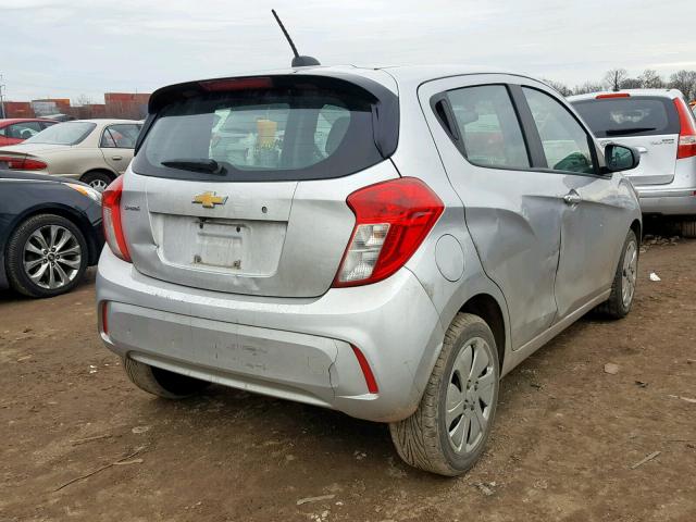 KL8CA6SA5HC743856 - 2017 CHEVROLET SPARK LS SILVER photo 4