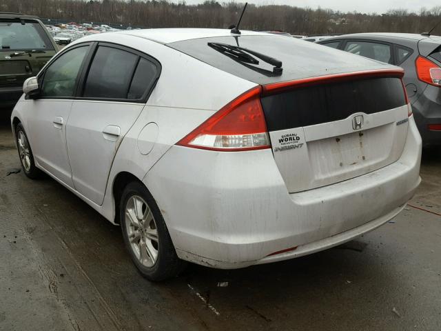 JHMZE2H71AS009106 - 2010 HONDA INSIGHT EX WHITE photo 3