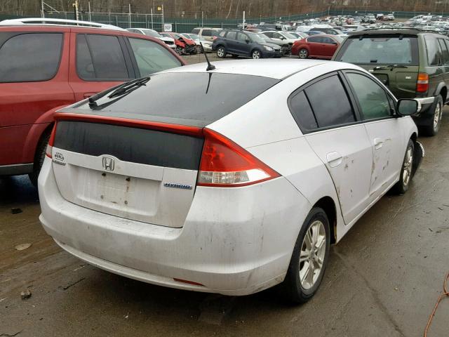 JHMZE2H71AS009106 - 2010 HONDA INSIGHT EX WHITE photo 4