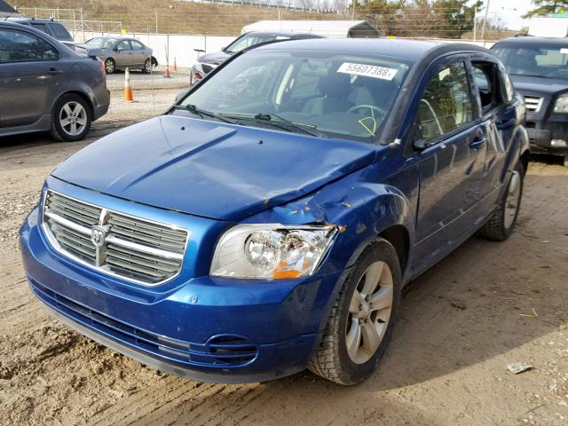 1B3CB4HA2AD592203 - 2010 DODGE CALIBER SX BLUE photo 2