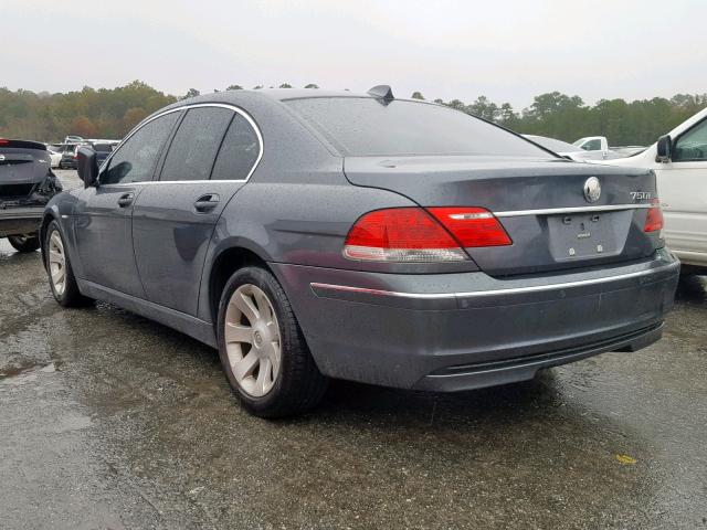 WBAHL835X6DT06380 - 2006 BMW 750 I GRAY photo 3