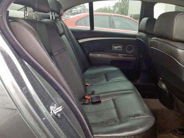 WBAHL835X6DT06380 - 2006 BMW 750 I GRAY photo 6