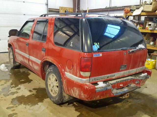 1GKDT13WXX2507747 - 1999 GMC JIMMY RED photo 3