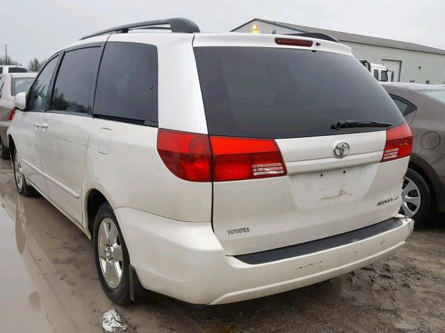 5TDZA23C95S380658 - 2005 TOYOTA SIENNA CE WHITE photo 3