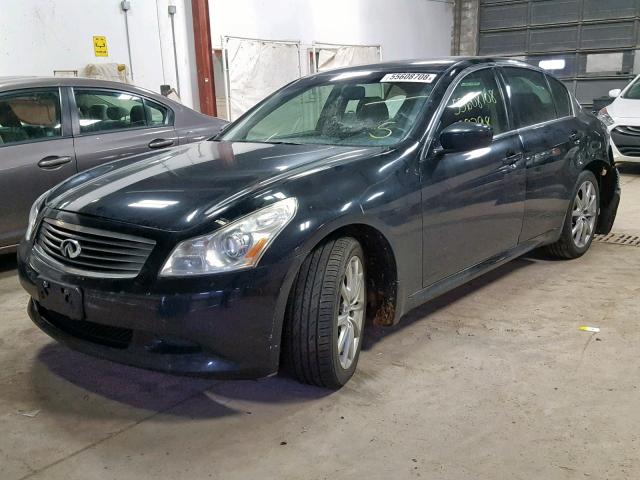 JNKCV61FX9M358313 - 2009 INFINITI G37 BLACK photo 2