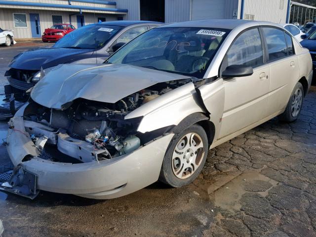 1G8AJ52F63Z144520 - 2003 SATURN ION LEVEL GOLD photo 2